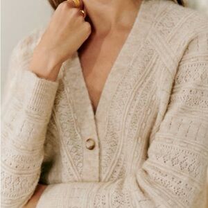Sezane Eye Cardigan Size XS